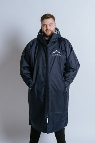 Hazy blue hooded dry changing - hazy,