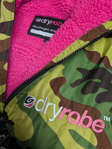 Dryrobe camo pink fleece - pink,