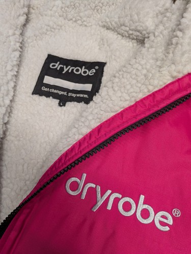 Dryrobe pink white fleece - dryrobe,