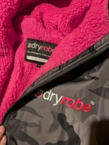Dryrobe advance grey camo pink - advance, camo/pink